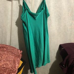 Perla Cowl Neck Satin Dress